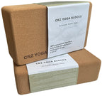 Cork Yoga Blocks 2 Pack Premium Portuguese Yoga Bricks High Density Yoga Block with Non Slip Surface Eco-Friendly Yoga Accessories Ideal for Yoga Pilates Stretching