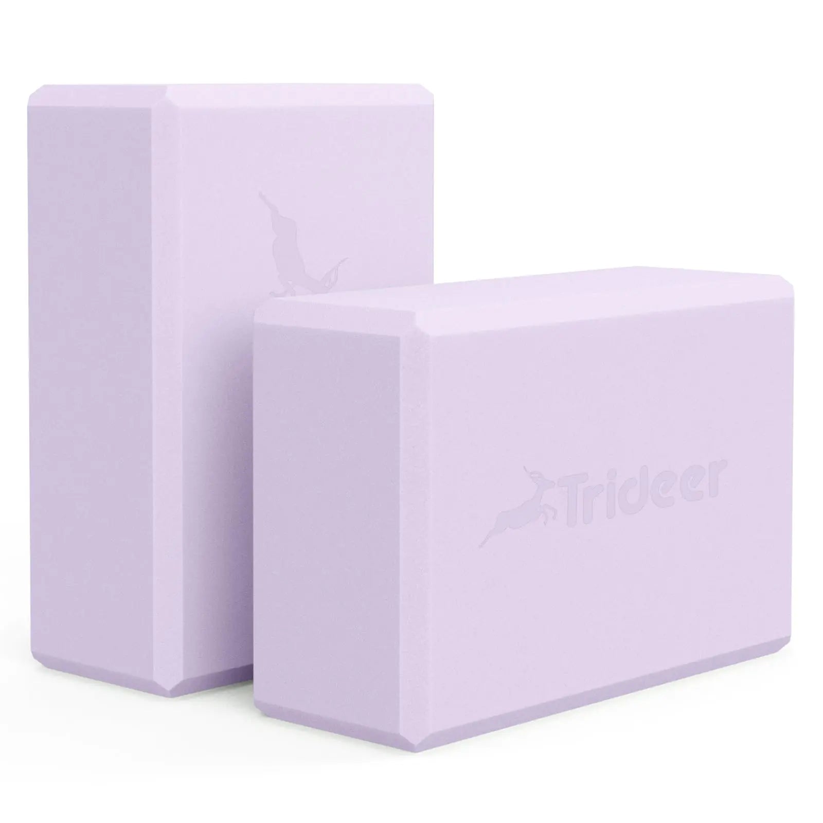 Trinity Yoga Block Soft Non-Slip Surface Premium Foam Blocks 2-pack